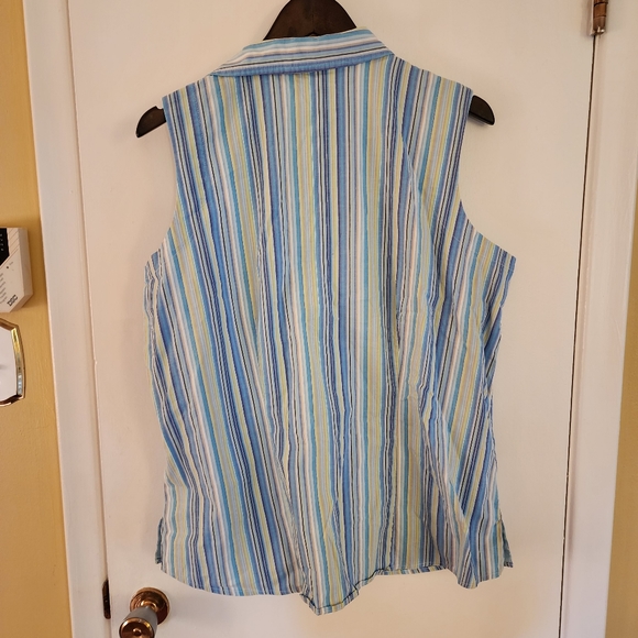 Cotton y2k Vintage blouse striped - Picture 4 of 5